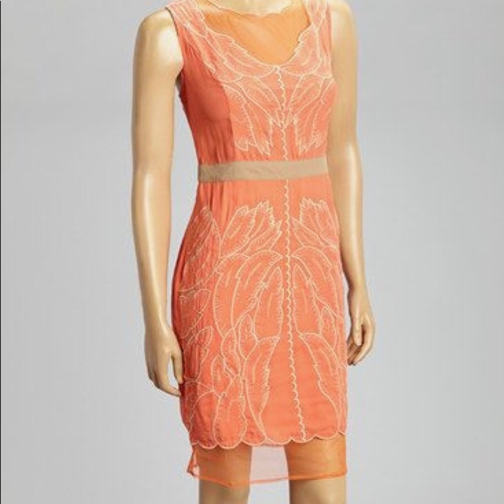 Orange Sleeveless New Dress By Ryu